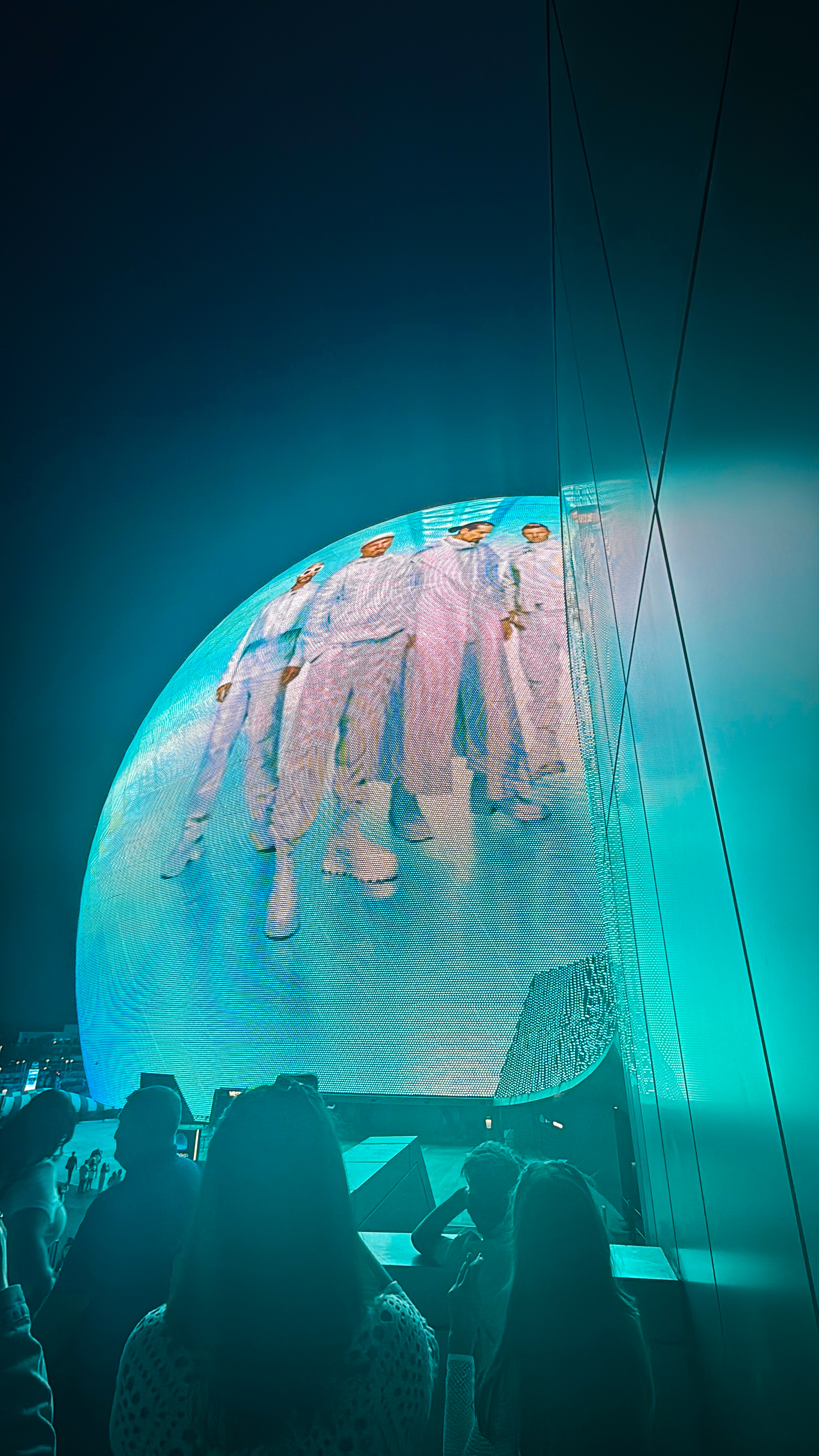 sphere Vegas blue Backstreet Boys